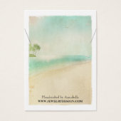 Beach Theme Ketting Holder Custom Jewelry Kaart (Voorkant)