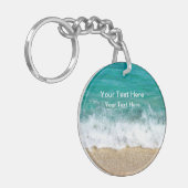 Beach Theme Message Sleutelhangers (Voorkant Links)