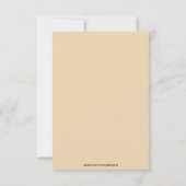 Beach Theme Response Card - Landscape RSVP Kaartje (Achterkant)