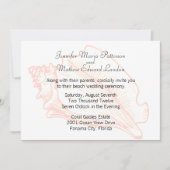 Beach Theme Seashell Weddenschap Kaart (Voorkant)