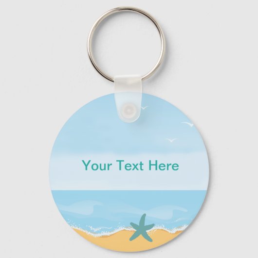 Beach Theme Sleutelhanger (Voorkant)