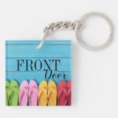 Beach Theme Sleutelhanger Bekijk beide kanten (Achterkant)