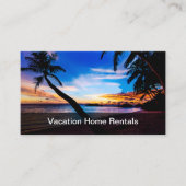 Beach Theme Vacation Specialist Visitekaartje (Voorkant)