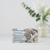 Beach Theme Visitekaartje Contactkaartje (Staand voorkant)