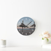 Beach Theme Wall Clock van 5 uur Ronde Klok (Huis)