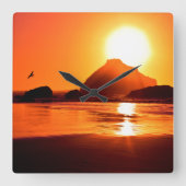 Beach Theme Wall klok (Voorkant)