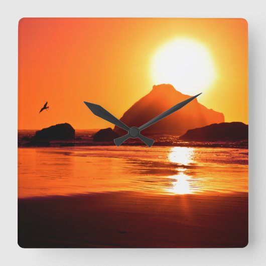 Beach Theme Wall klok (Voorkant)