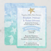 Beach Theme Weddenschap Kaart (Voorkant / Achterkant)