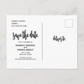 Beach Theme Weddenschap Save the Date Briefkaart (Achterkant)