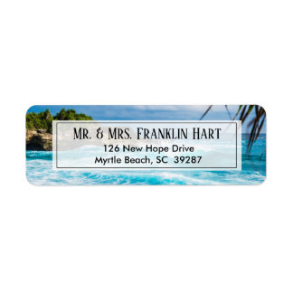 Beach Theme Weduwadres Etiket
