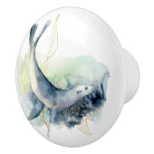 Beach Theme Zee Otter Waterverf Art keramische Kno Knop (Rechts)