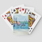 Beach themed game night! pokerkaarten (Achterkant)