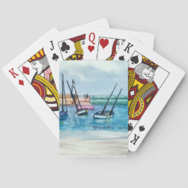 Beach themed game night! pokerkaarten