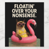 Beach themed party for Siamese Cat lovers Wijn Etiket (Enkel label)