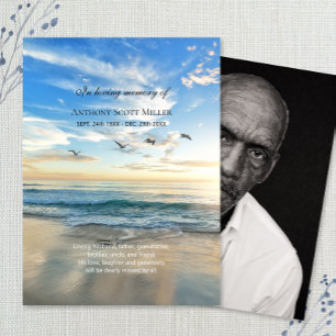 Beach Themorial Memory card Visitekaartje