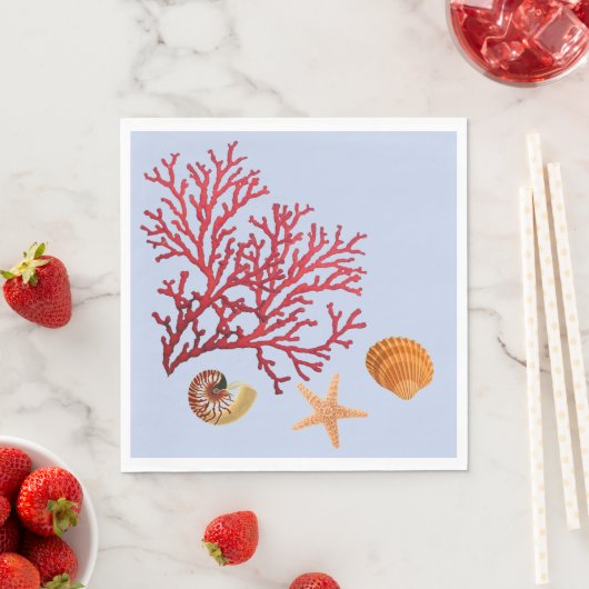 Beach themparty paper inapkins servet (Insitu)