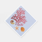 Beach themparty paper inapkins servet (Hoek)