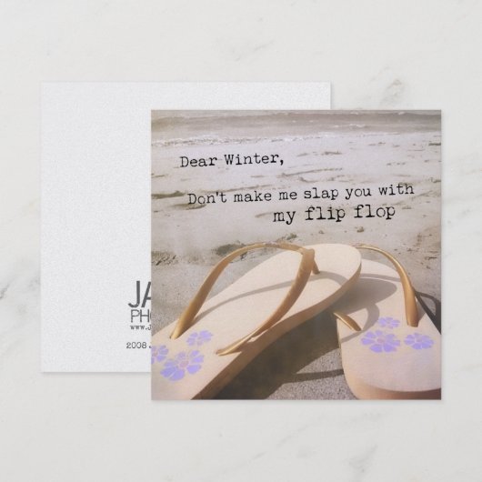 BEACH THERAPY 5.25 x 5.25 kaart (Voorkant / Achterkant)