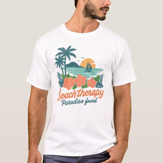  Beach Therapy Paradise Found T-shirt (Voorkant)