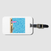 Beach Therapy Surfplank Zomer Esthetische Poster Bagagelabel (Voorkant (horizontaal))