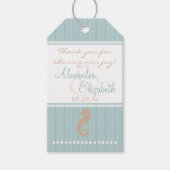 Beach Thgerespecteerde Wedding Guest Favor Dank u  Cadeaulabel (Voorkant)