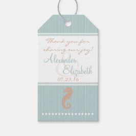 Beach Thgerespecteerde Wedding Guest Favor Dank u  Cadeaulabel