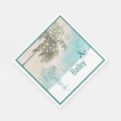 Beach Thleding Wedding Paper Napkins Servet (Hoek)