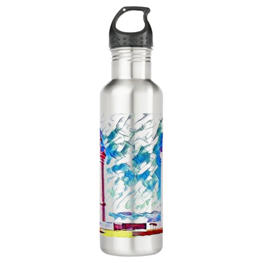 Beach Thleed Lighthouse Waterfles (Voorkant)
