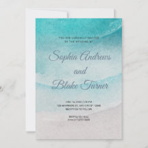 Beach Thmed Sand and Water Wedding