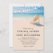 Beach ThMED Wedding Invitation Kaart (Voorkant)