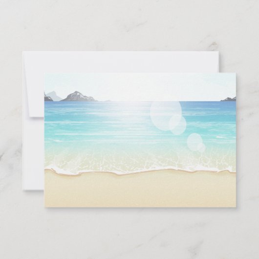 Beach Thormed RSVP Antwoord (Achterkant)