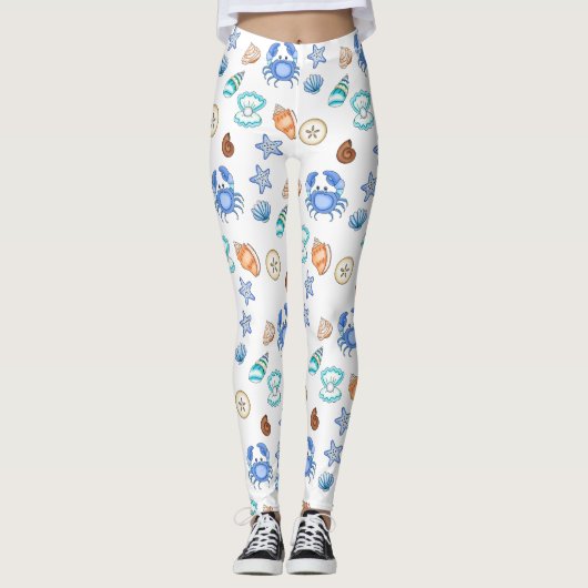 Beach Thormed Seaside Oceanic Leggings (Voorkant)