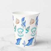 Beach Threaded Zee Creaters Papieren Bekers (Rechts)