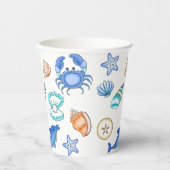 Beach Threaded Zee Creaters Papieren Bekers (Voorkant)