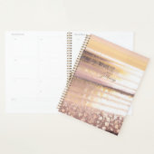 Beach Tide Golden Hour Ocean Abstracte Waterverf Planner (Display)