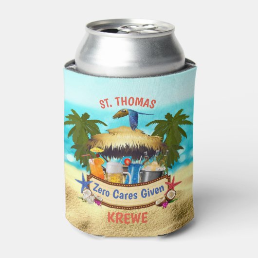 Beach Tiki Bar Blikjeskoeler (Blikje Voorkant)