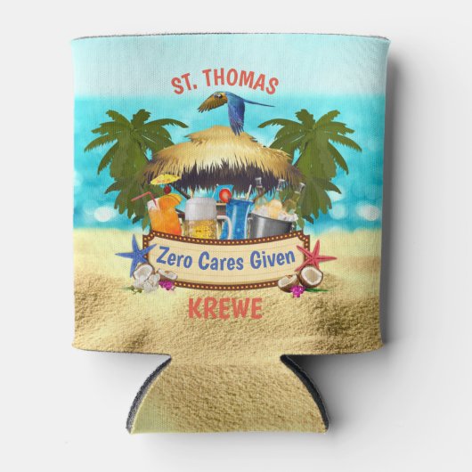 Beach Tiki Bar Blikjeskoeler (Voorkant)