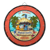 Beach Tiki Bar Dart Board Dartbord (Voorkant)