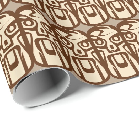 Beach Tiki face wrapping paper Cadeaupapier (Rol Hoek)