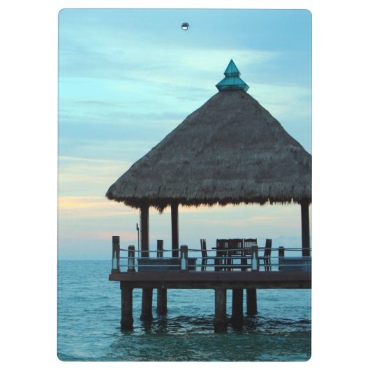 Beach Tiki Hut Klembord (Achterkant)