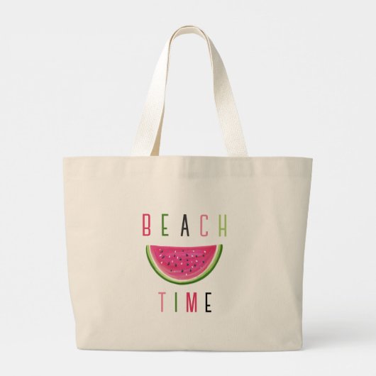 Beach Time Canvas tas (Achterkant)