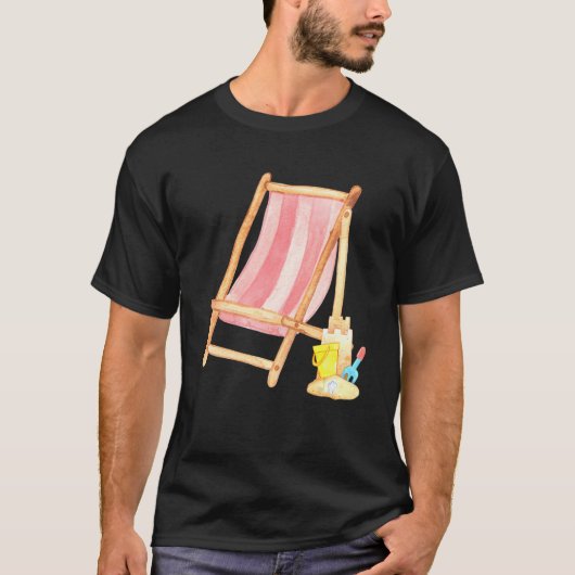 BEACH TIME Classic beach chair T-shirt (Voorkant)