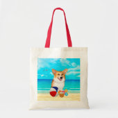 Beach Time Corgi Tote Bag (Voorkant)