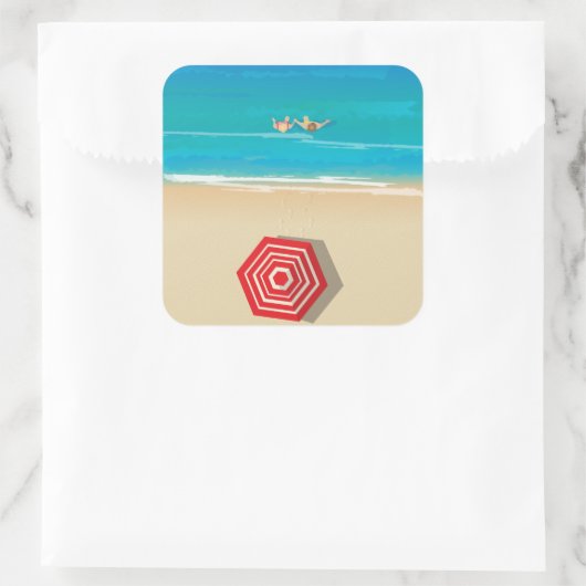 Beach Time! sticker (Tas)