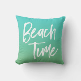 Beach Time Turquoise Ombre Kussen