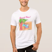 BEACH TIME, van Boynton. Tri-Blend Shirt (Voorkant)