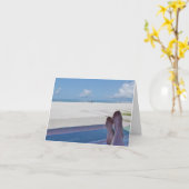 Beach Time Wenskaart Kaart (Gele Bloem)