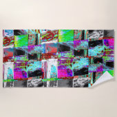 Beach Towel – Abstract Grid Strandlaken (Voorkant)