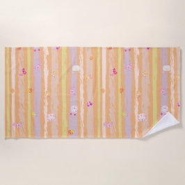 Beach Towel – Baby Joy & Creatures Pastel Animal Strandlaken