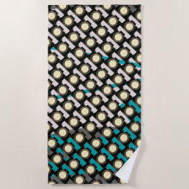 Beach Towel-Camera Pattern Strandlaken